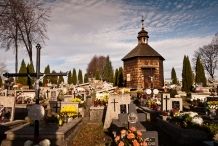 Die auf dem Friedhof in Moszczenica