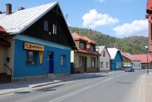 The bourgeois buildings in Muszyna